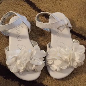 Paris Blues Toddler Dress Shoes White